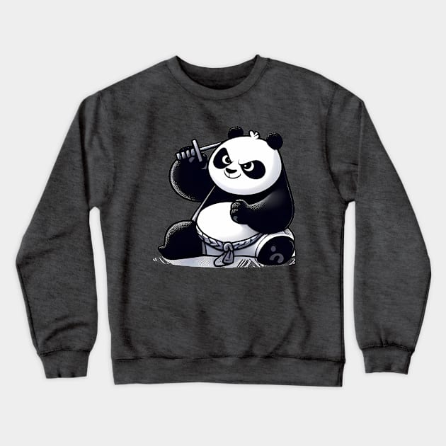 Kung Fu Panda T-shirt Crewneck Sweatshirt by Pastew Stdio